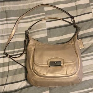 Coach beige Kristen hobo bag F22306
